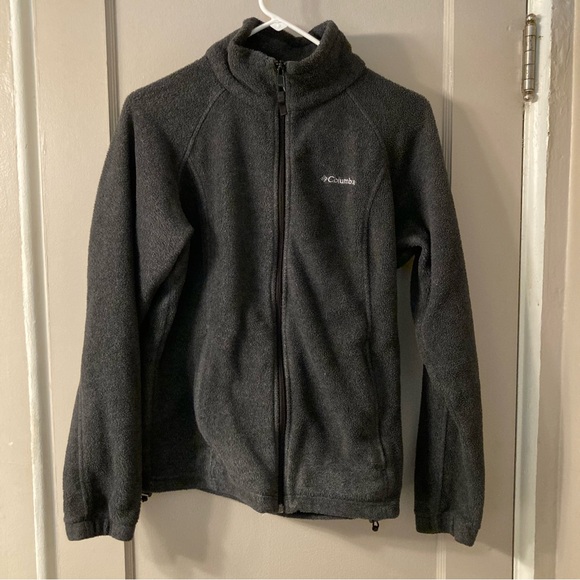 Columbia Women's Gray Fleece Full Zip Jacket - Picture 1 of 3